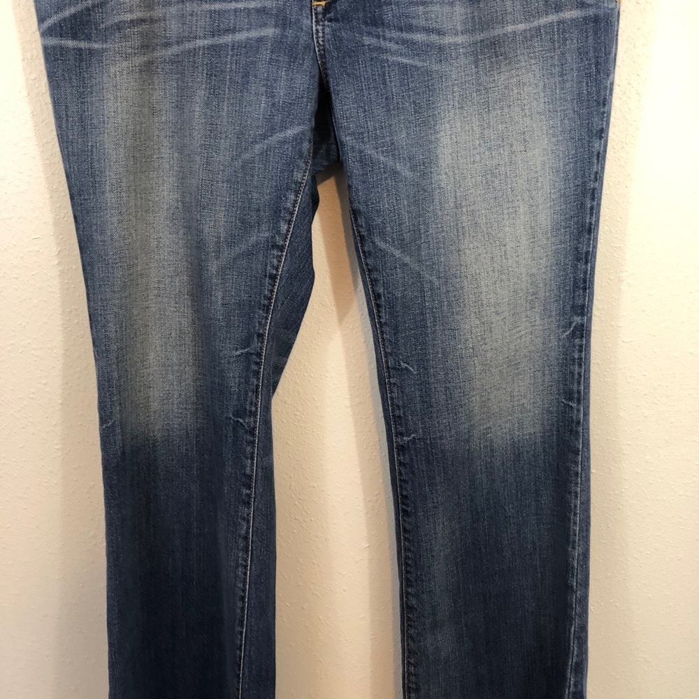 SOLD. Eddie Bauer curvy bootcut 14S distressed - Picture 3 of 13